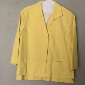 Yellow jacket by Lafayette 148 New York size M